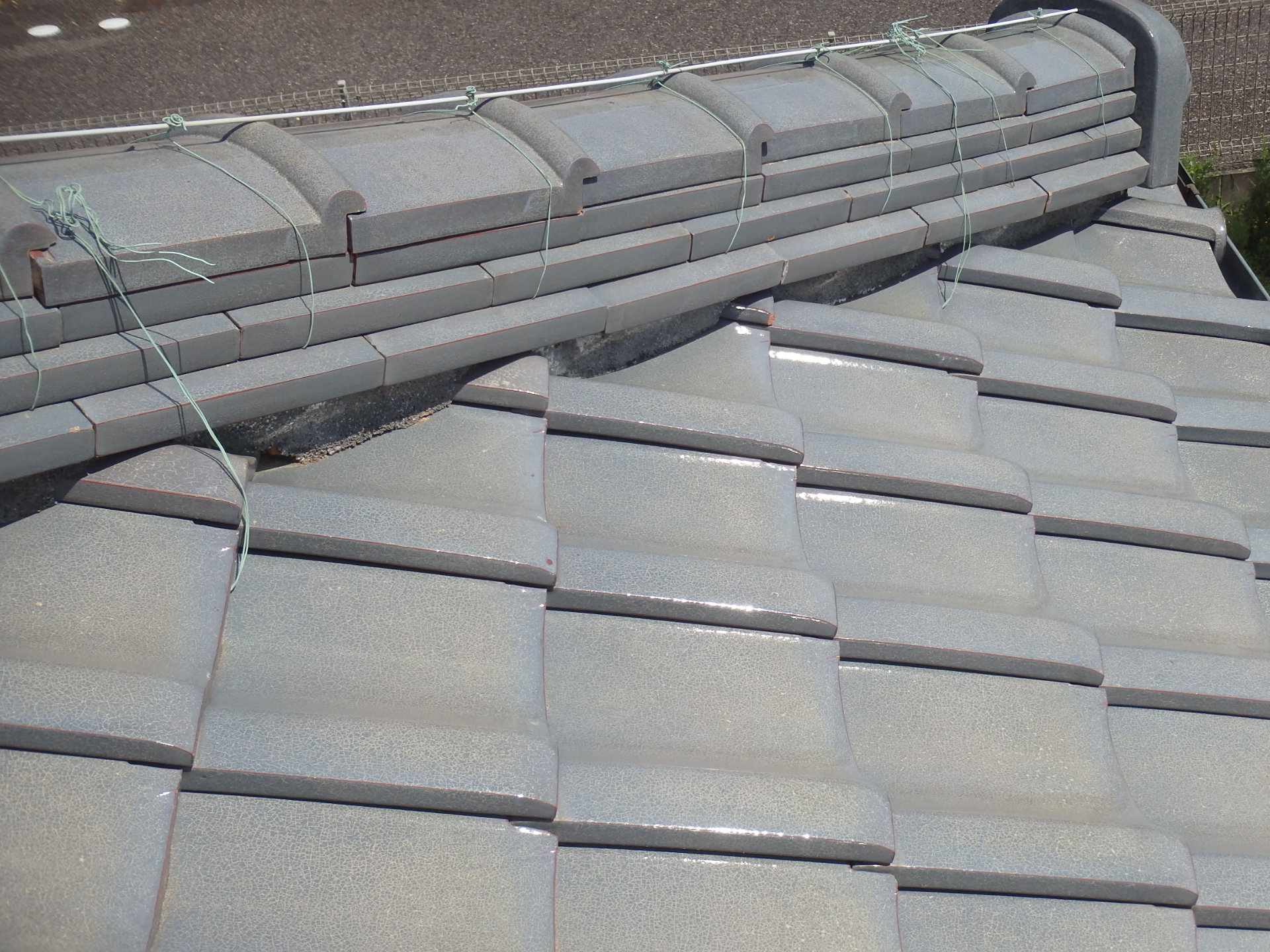 四日市市瓦の漆喰劣化状況