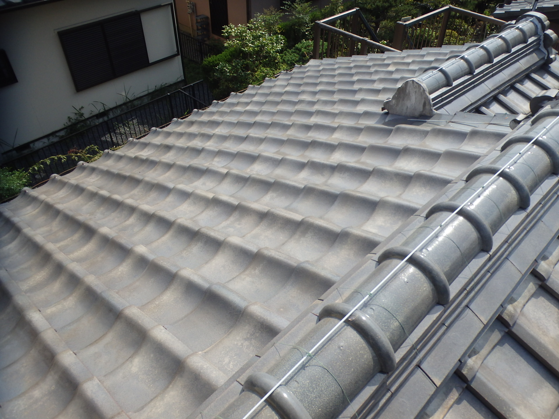 桑名市の瓦屋根状況