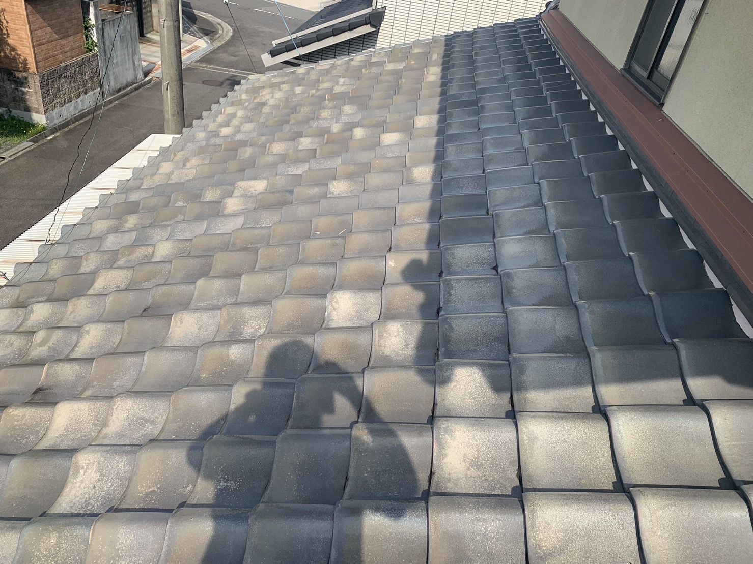 桑名市の瓦屋根状況３