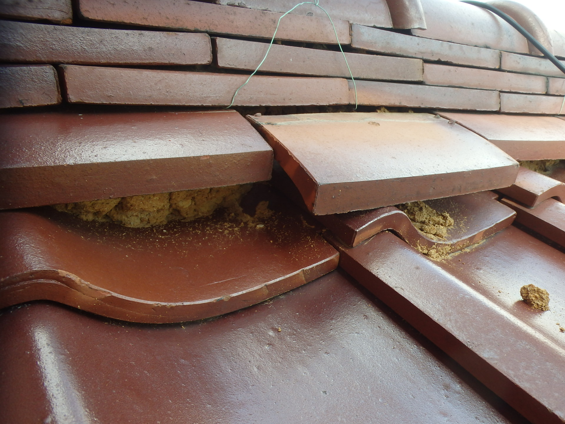 一階瓦屋根のし瓦ズレ