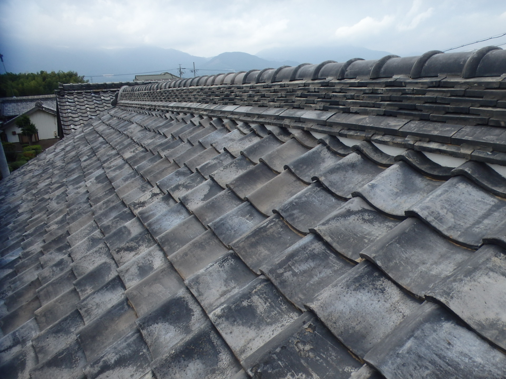 菰野町雨漏りした瓦屋根