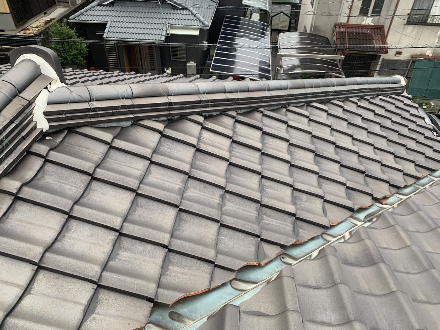 四日市市谷板金からの雨漏り