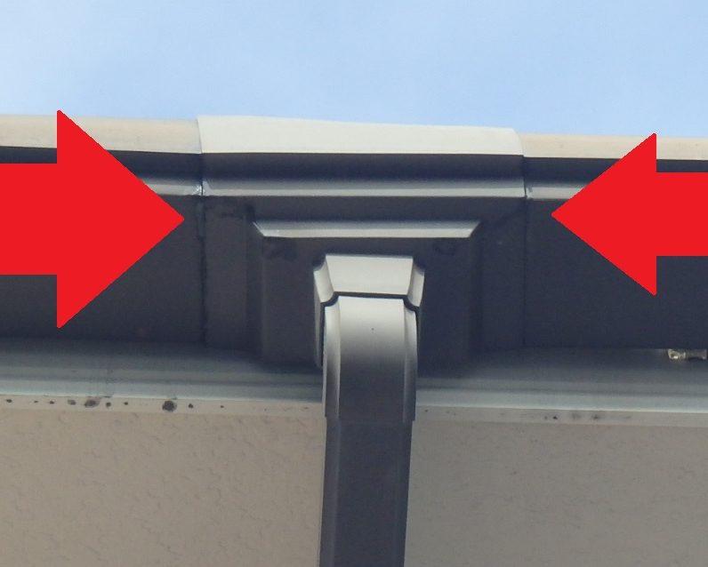 四日市市にて雨樋の不具合のお宅