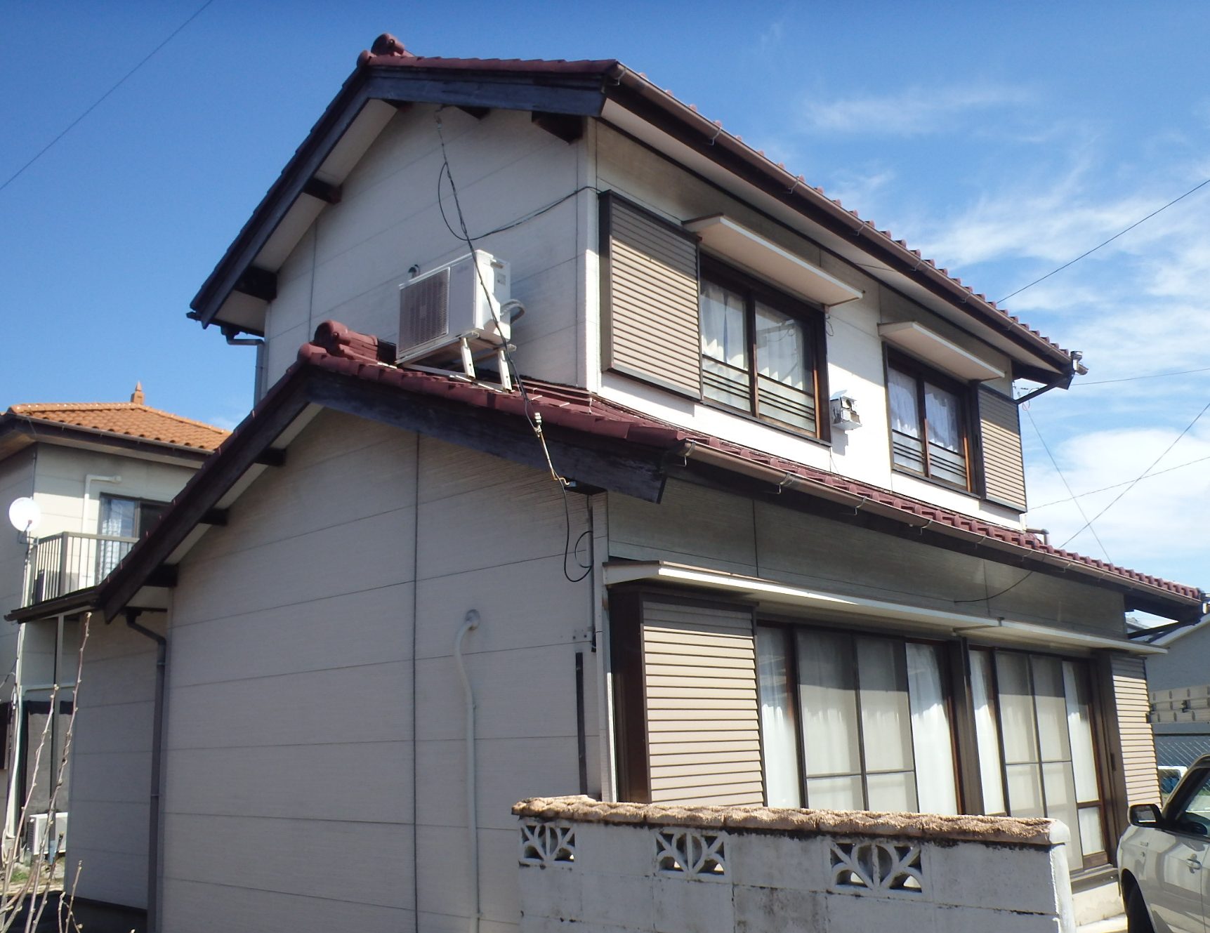 川越町の築60年のお宅全景