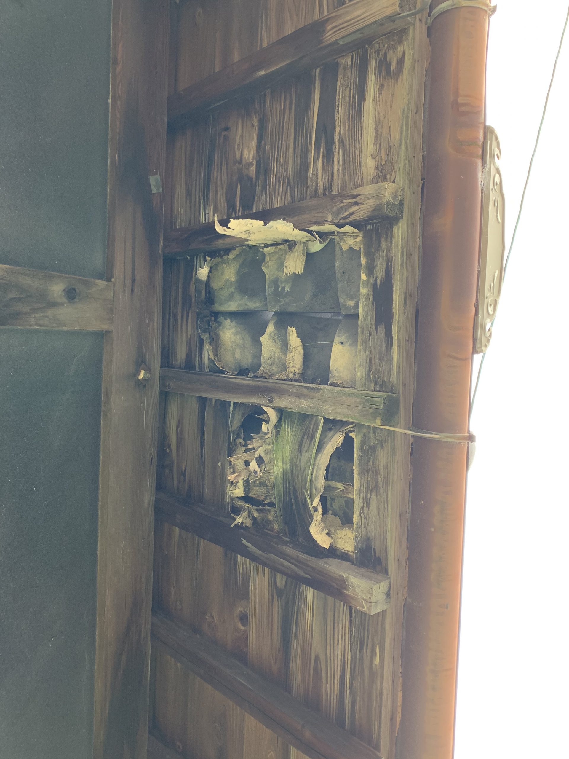 四日市市の谷樋からの雨漏り