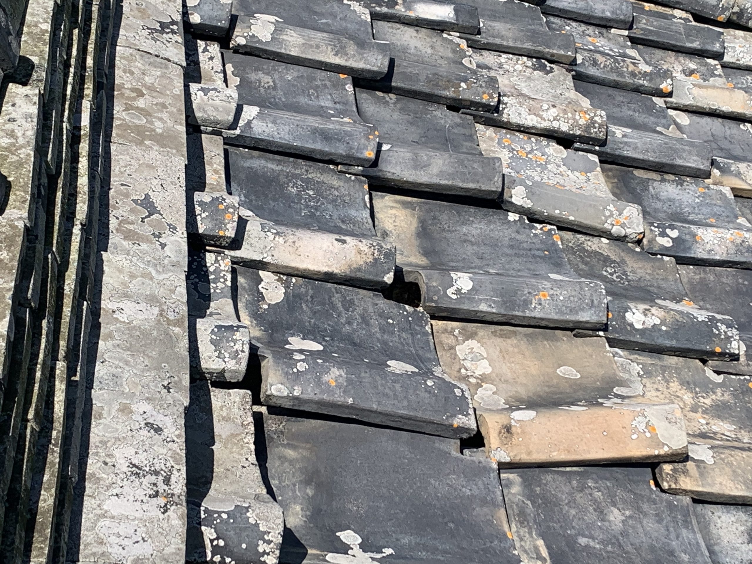 津市の雨漏り発生の瓦屋根