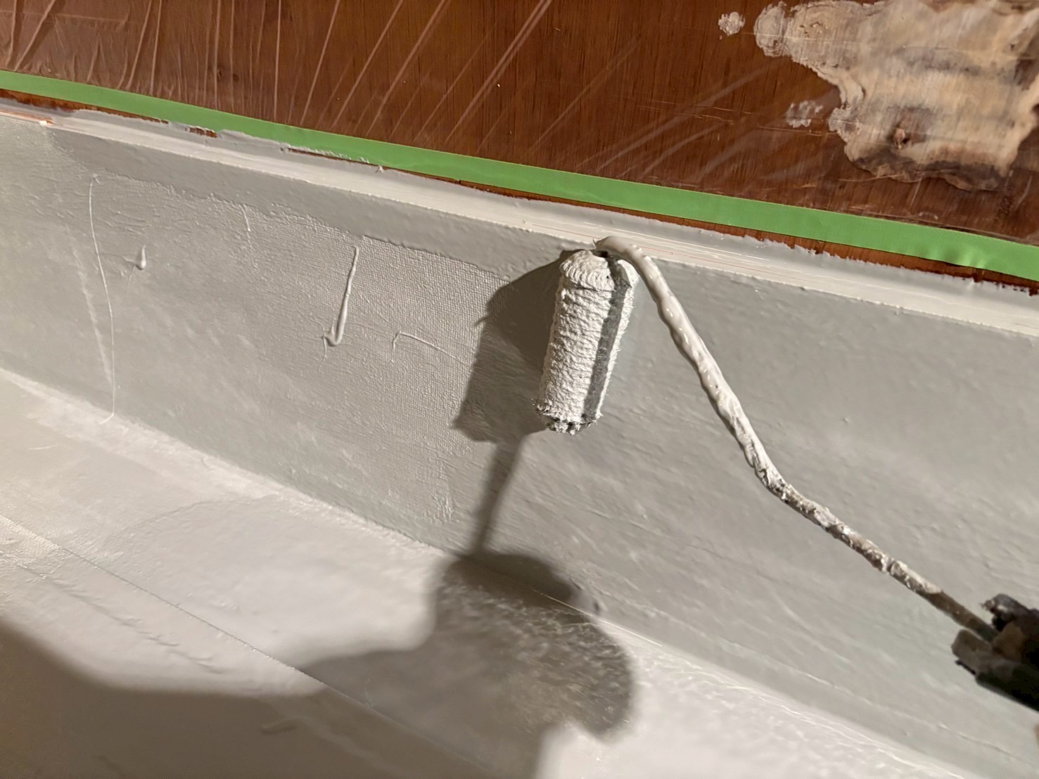 いなべ市雨漏りしたベランダ