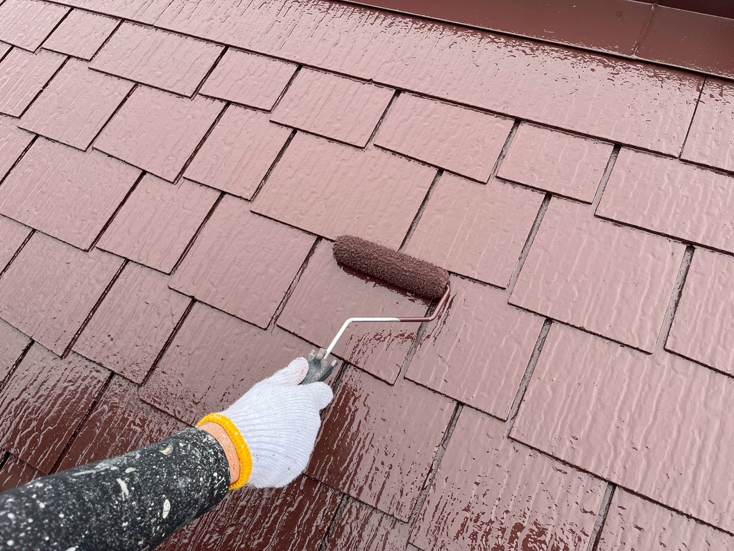 鈴鹿市のスレート屋根の屋根塗装