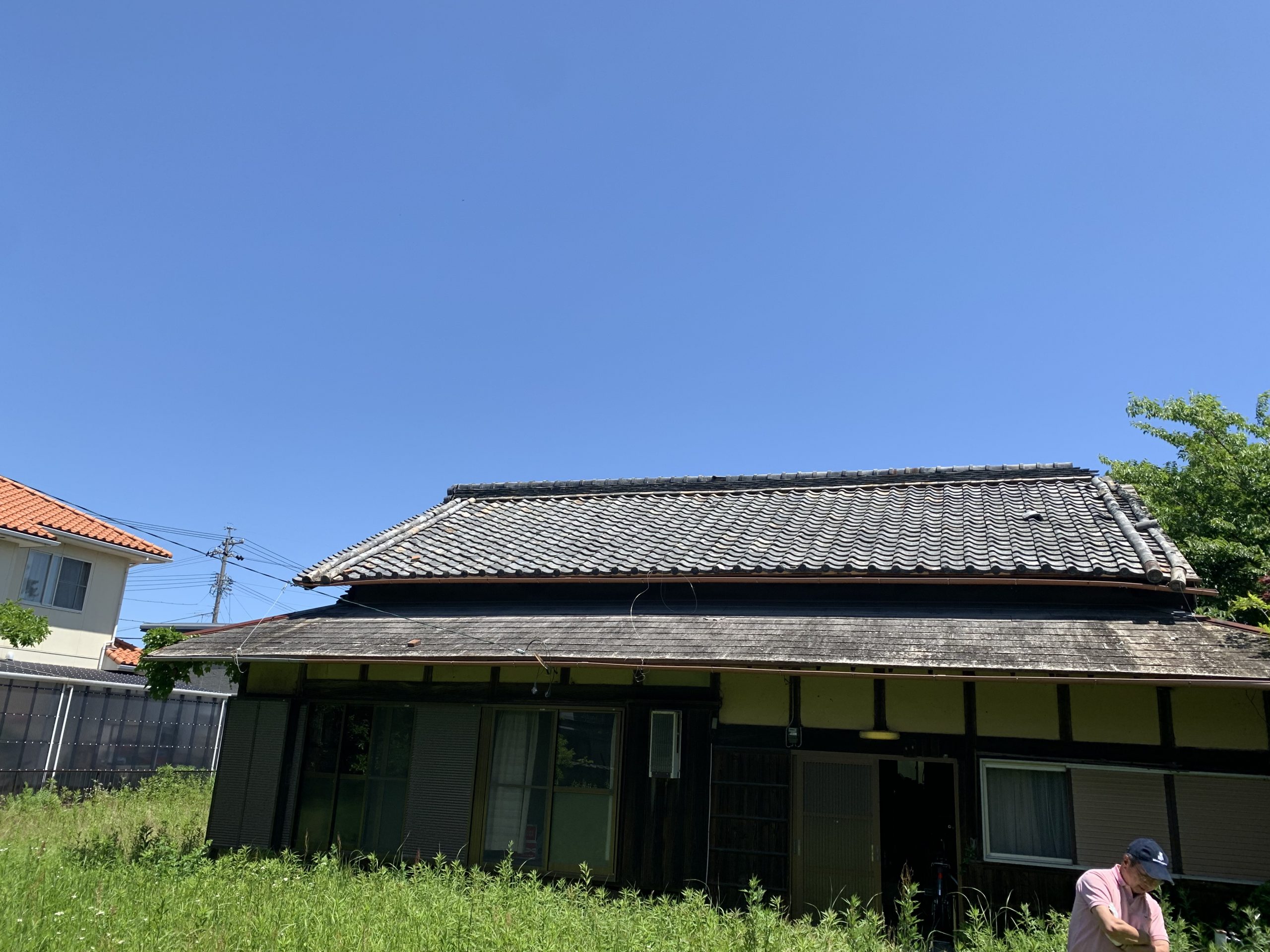 津市雨漏り発生の瓦屋根