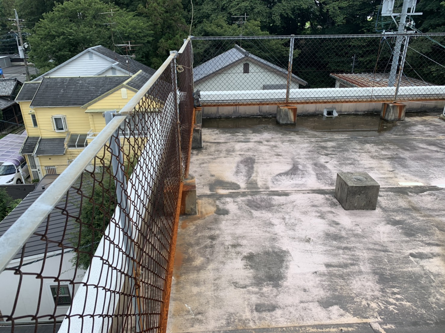 四日市市、雨漏り、シート防水