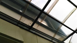 雪被害　テラス工事　街の屋根やさん四日市店