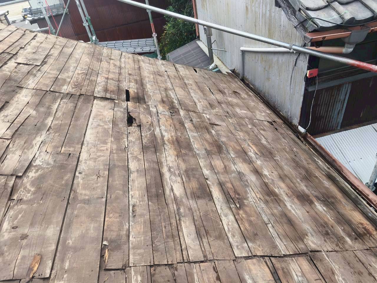 川越町屋根葺き替え