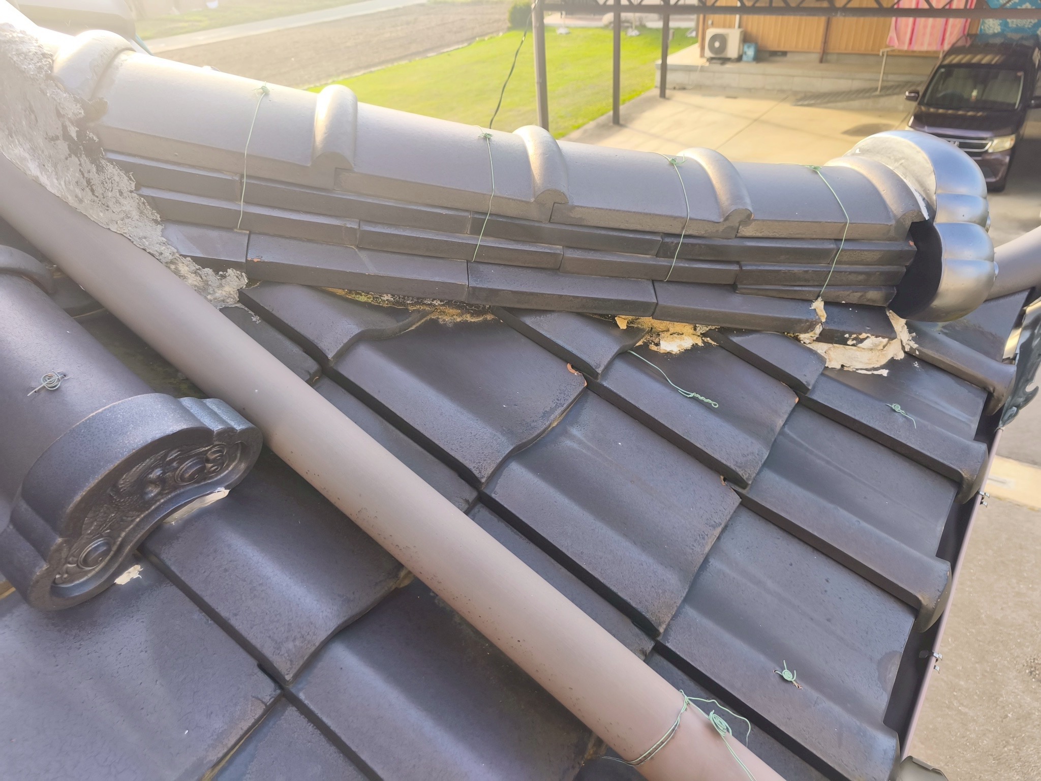 いなべ市隅棟積み替え