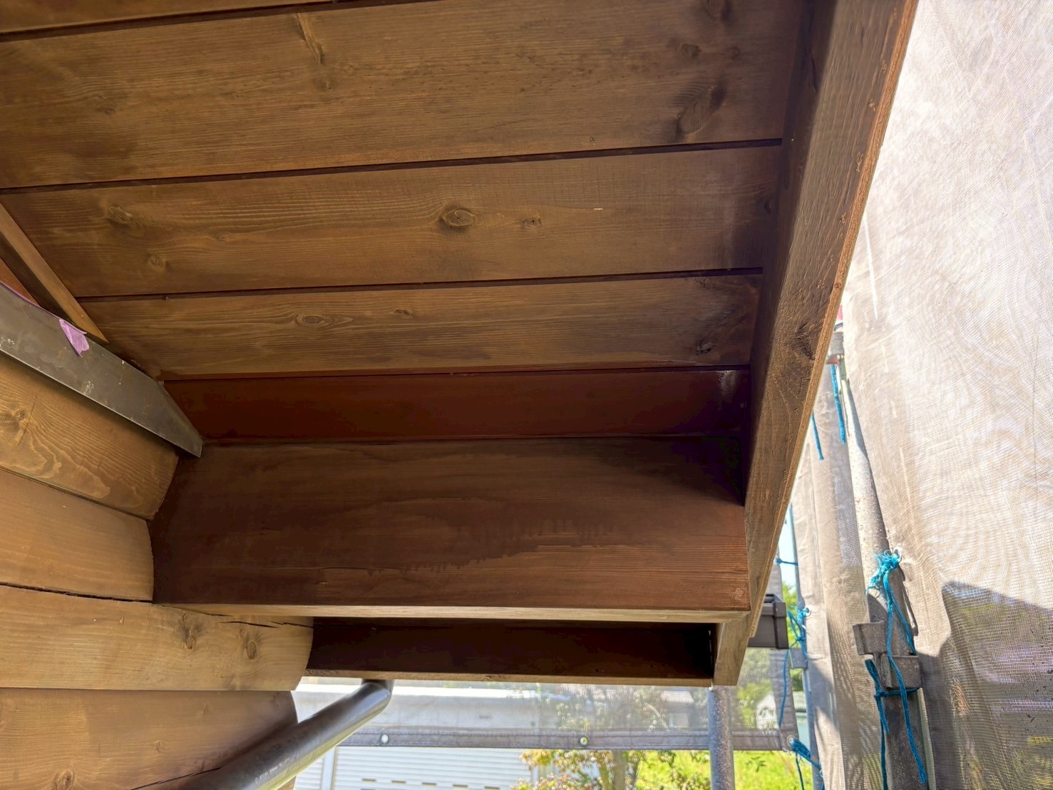 いなべ市ログハウスの塗装工事