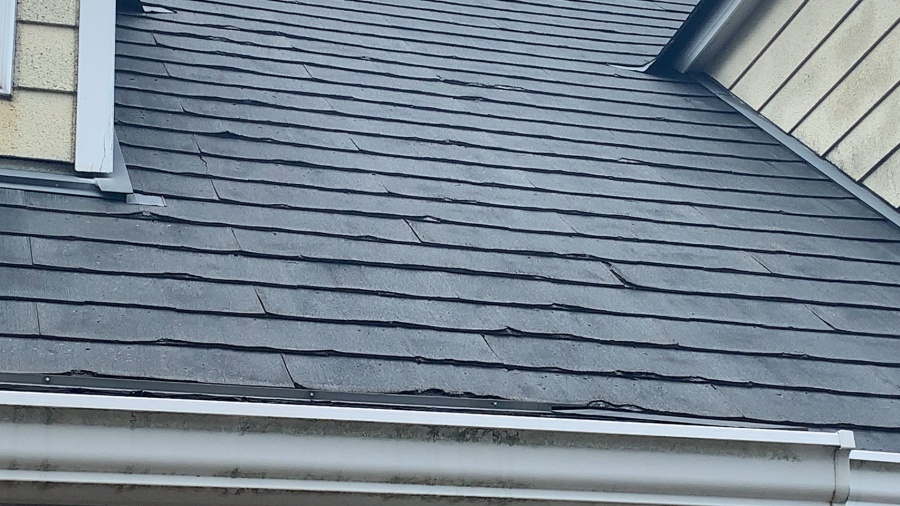 ニチハパミール屋根の剥がれ