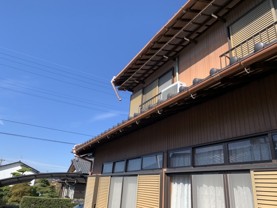 四日市、雨樋交換