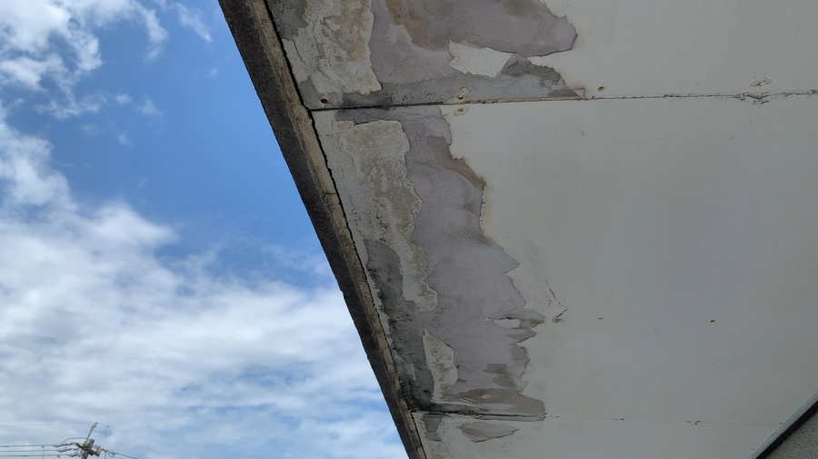 四日市、雨漏れ、軒天