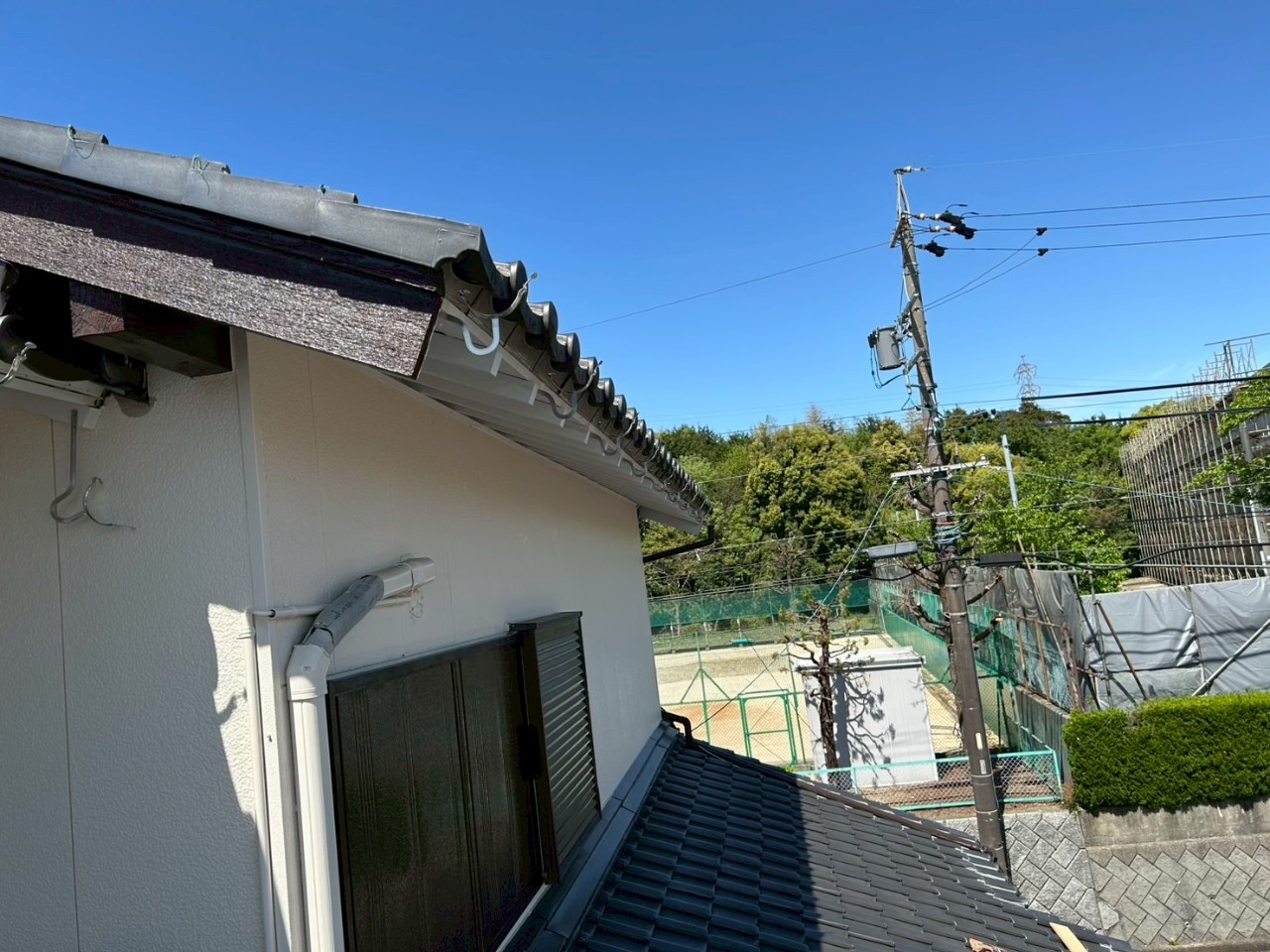 四日市市雪害で壊れた雨樋