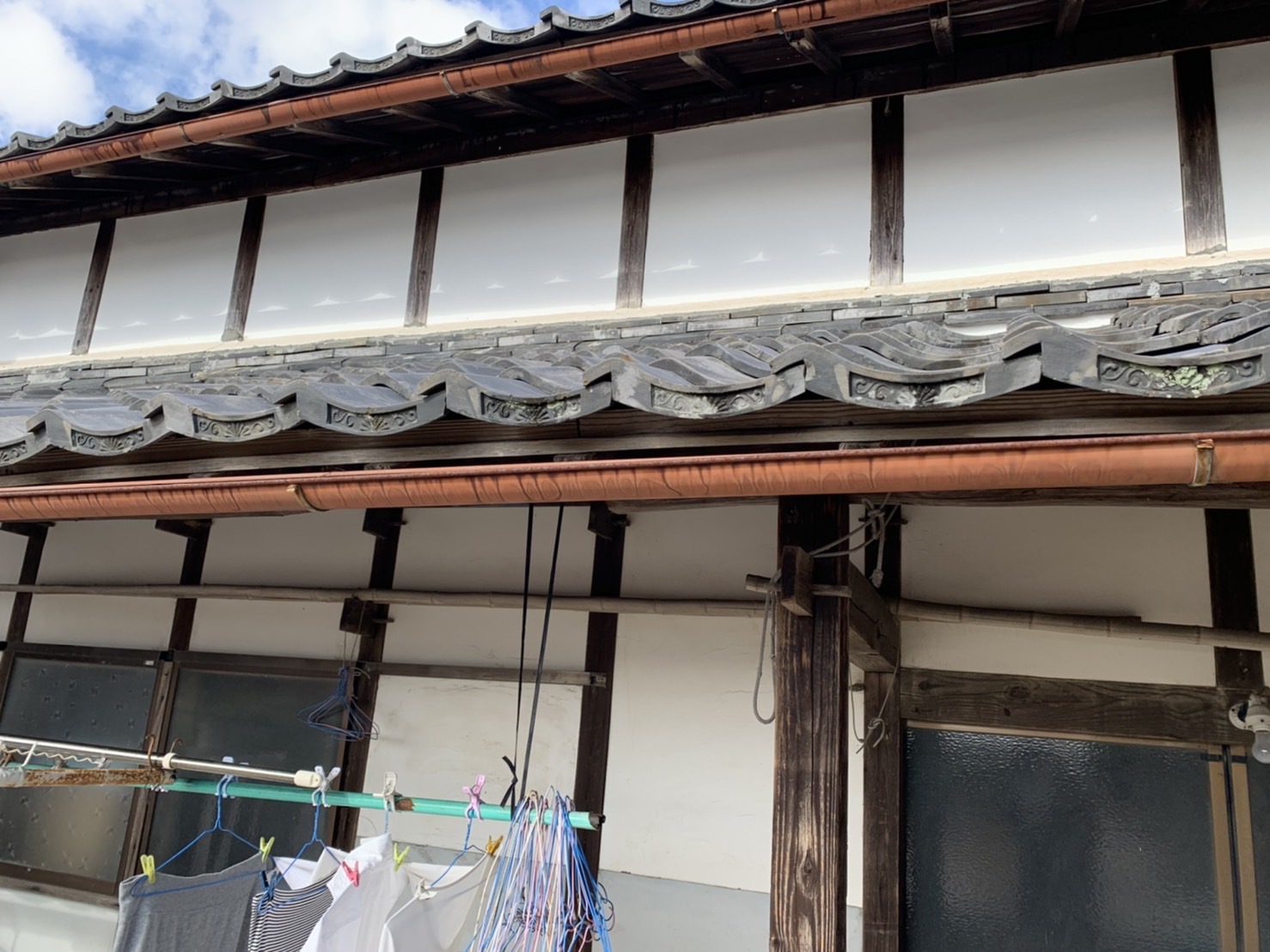 鈴鹿市、雨樋交換、蔵