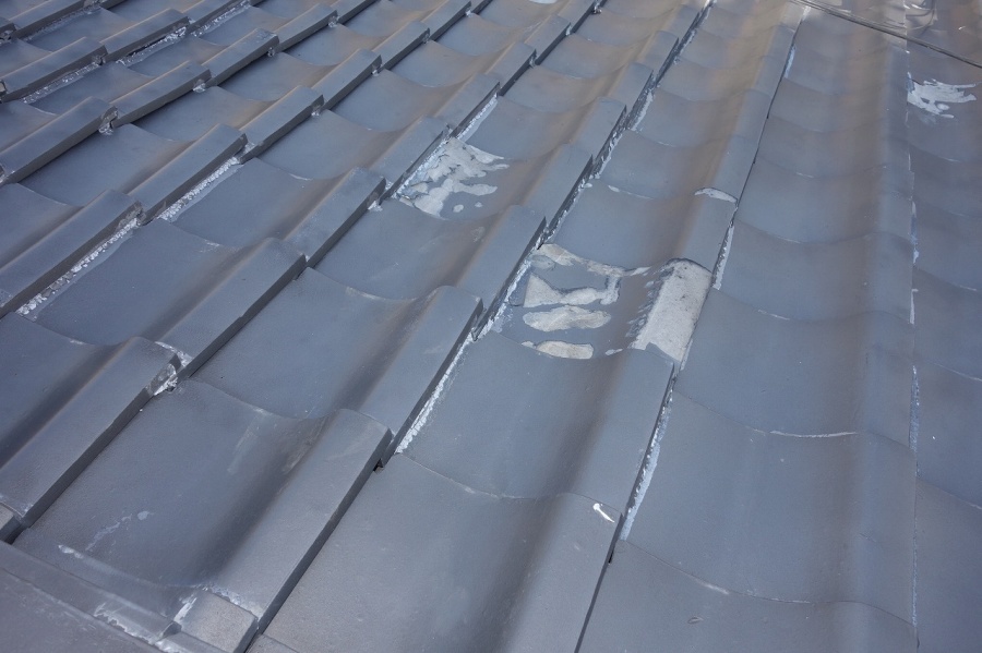 瓦の劣化　和瓦