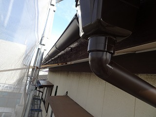 雨樋交換　街の屋根やさん四日市店　津市