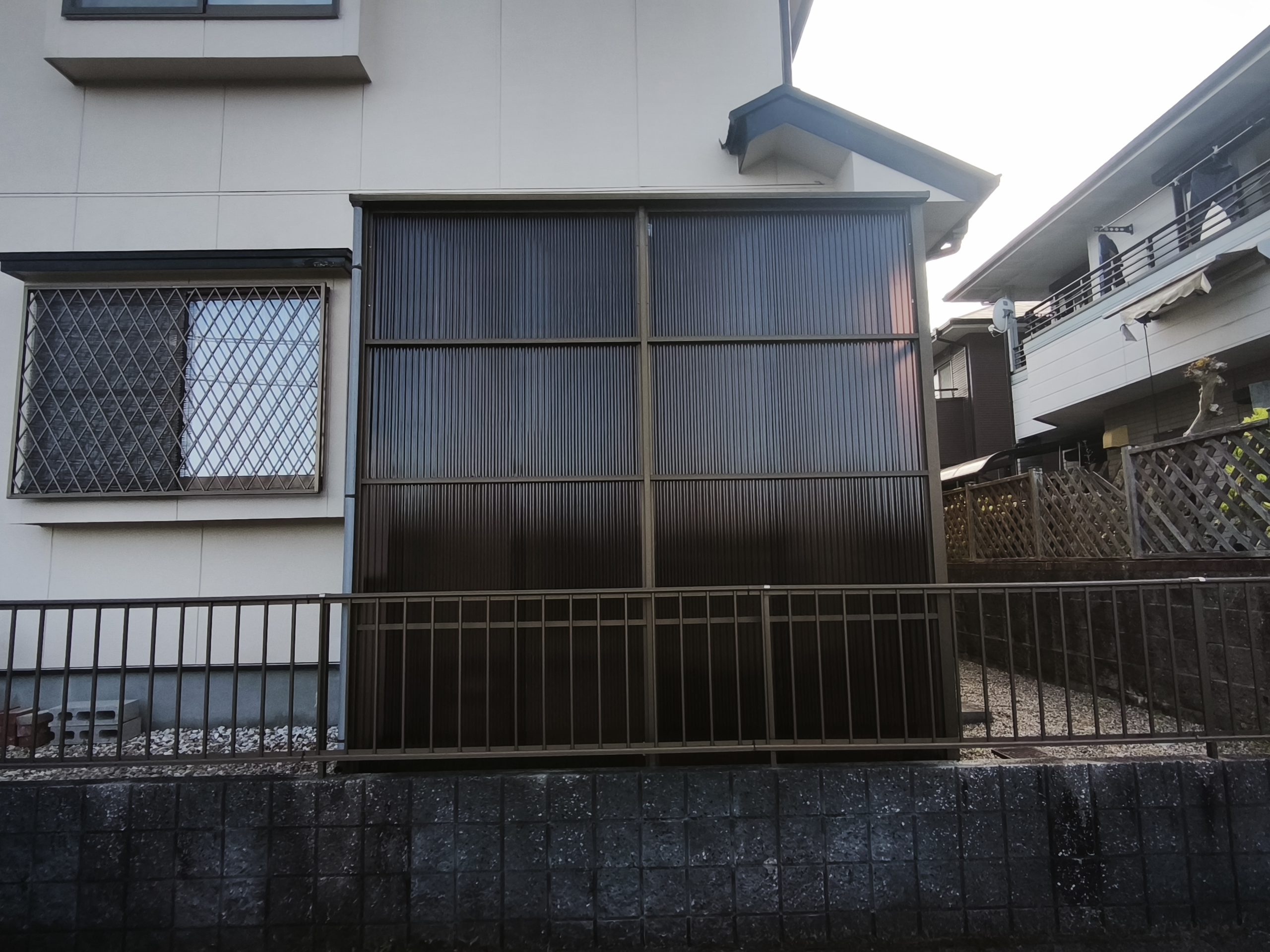 波板張り替え施工後の仕上がり