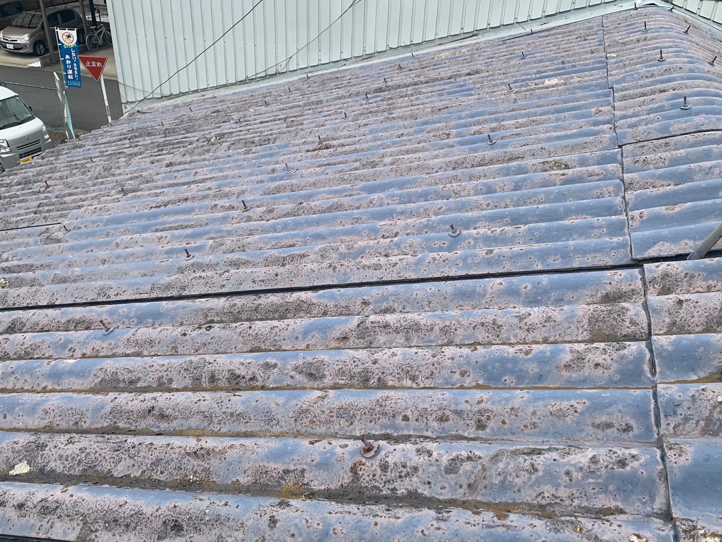 桑名市のスレート屋根のメンテナンス