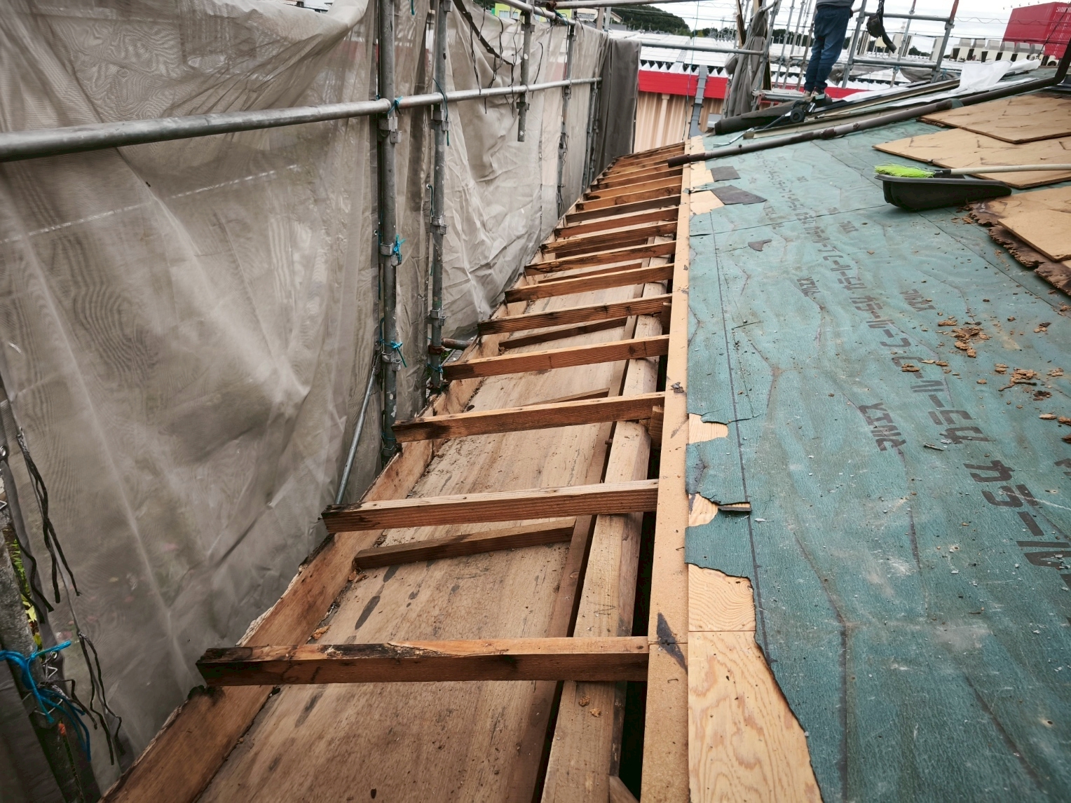 東員町屋根葺き替え