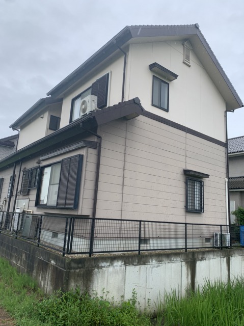 雨樋破損、台風被害