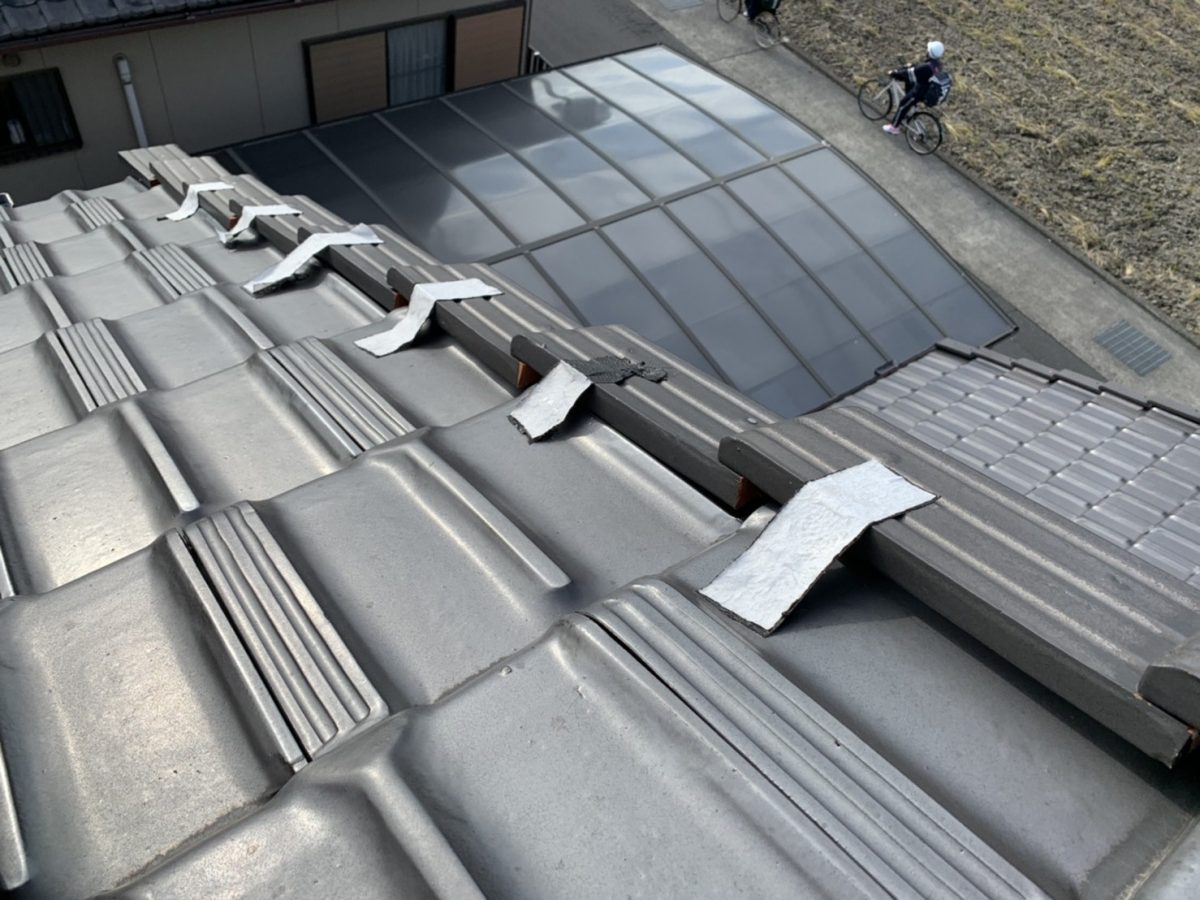 川越町、屋根工事、瓦修理