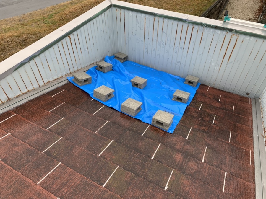 カラーベスト屋根からタテヒラ板金へカバー工法