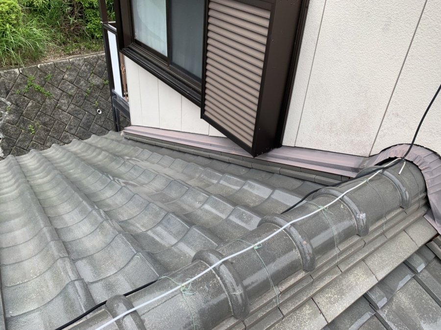 四日市市、屋根葺き替え