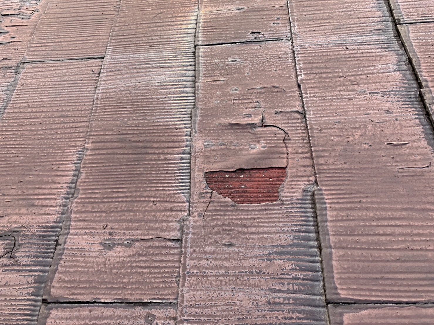 東員町のカラーベスト劣化