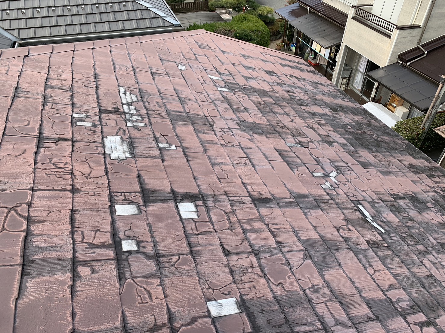 東員町傷んだカラーベスト屋根