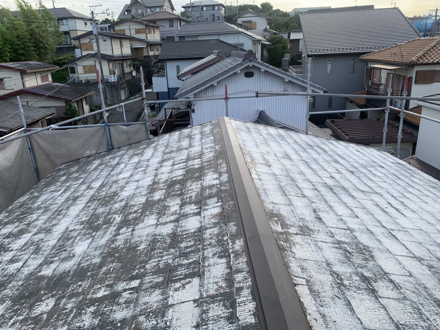 桑名市の棟板金交換