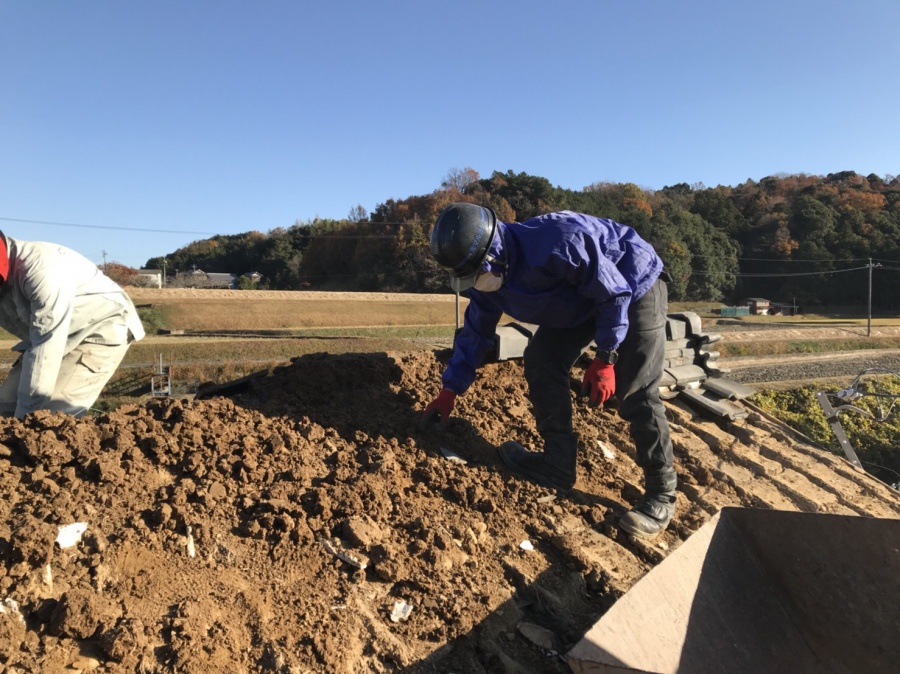 屋根の解体撤去　解体
