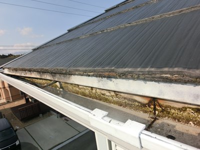 雨樋　鼻隠し　街の屋根や四日市