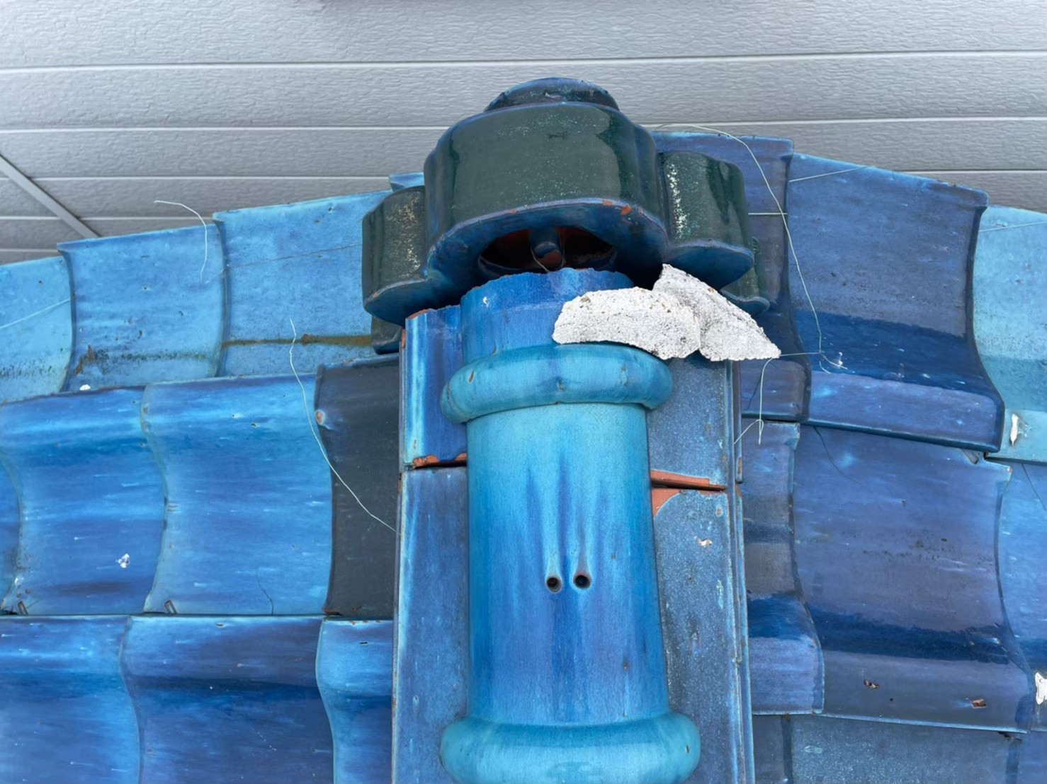 近江八幡市 瓦漆喰の状態