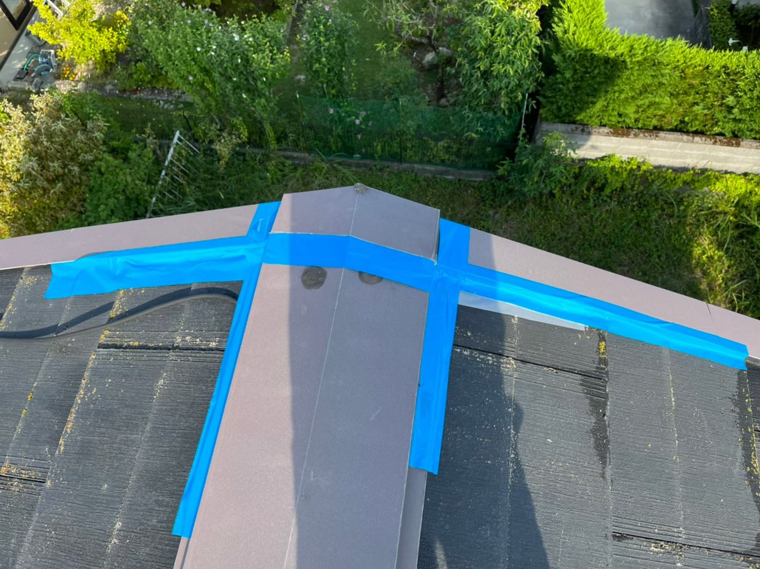 棟板金の応急処置