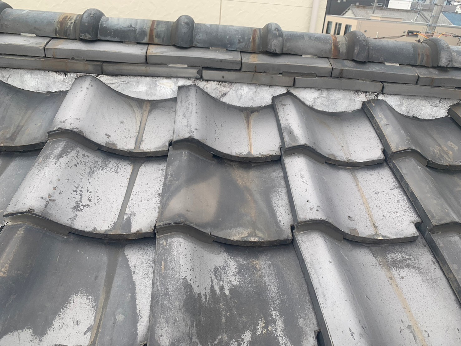 屋根漆喰の状態