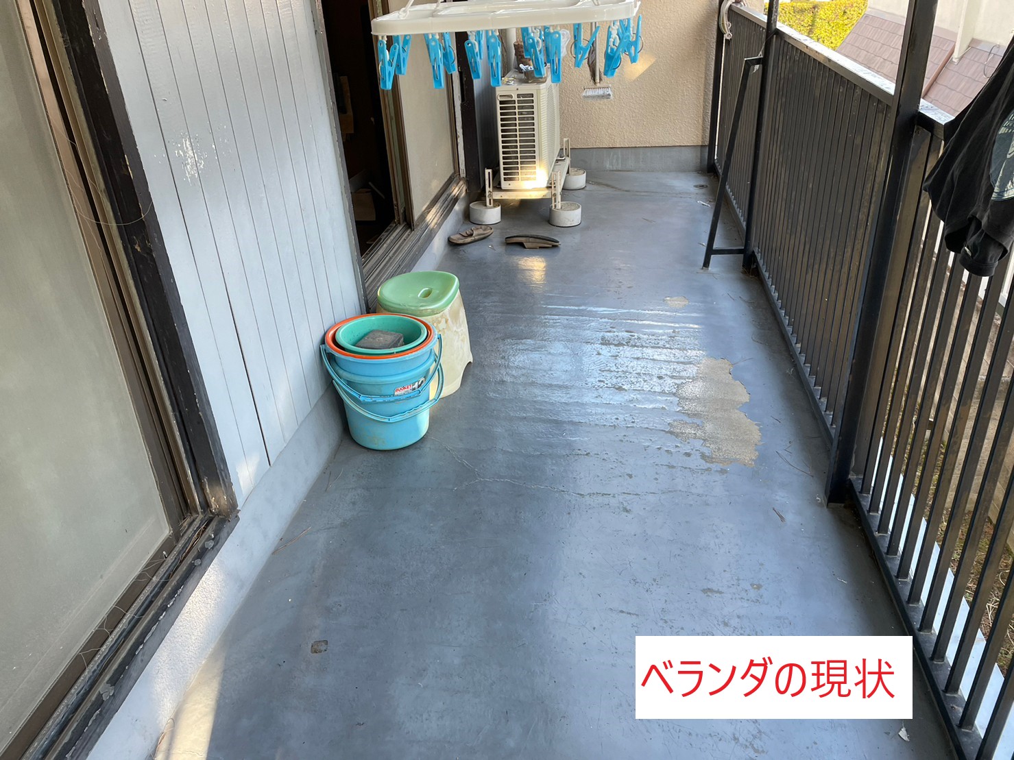野洲市 ベランダの状態