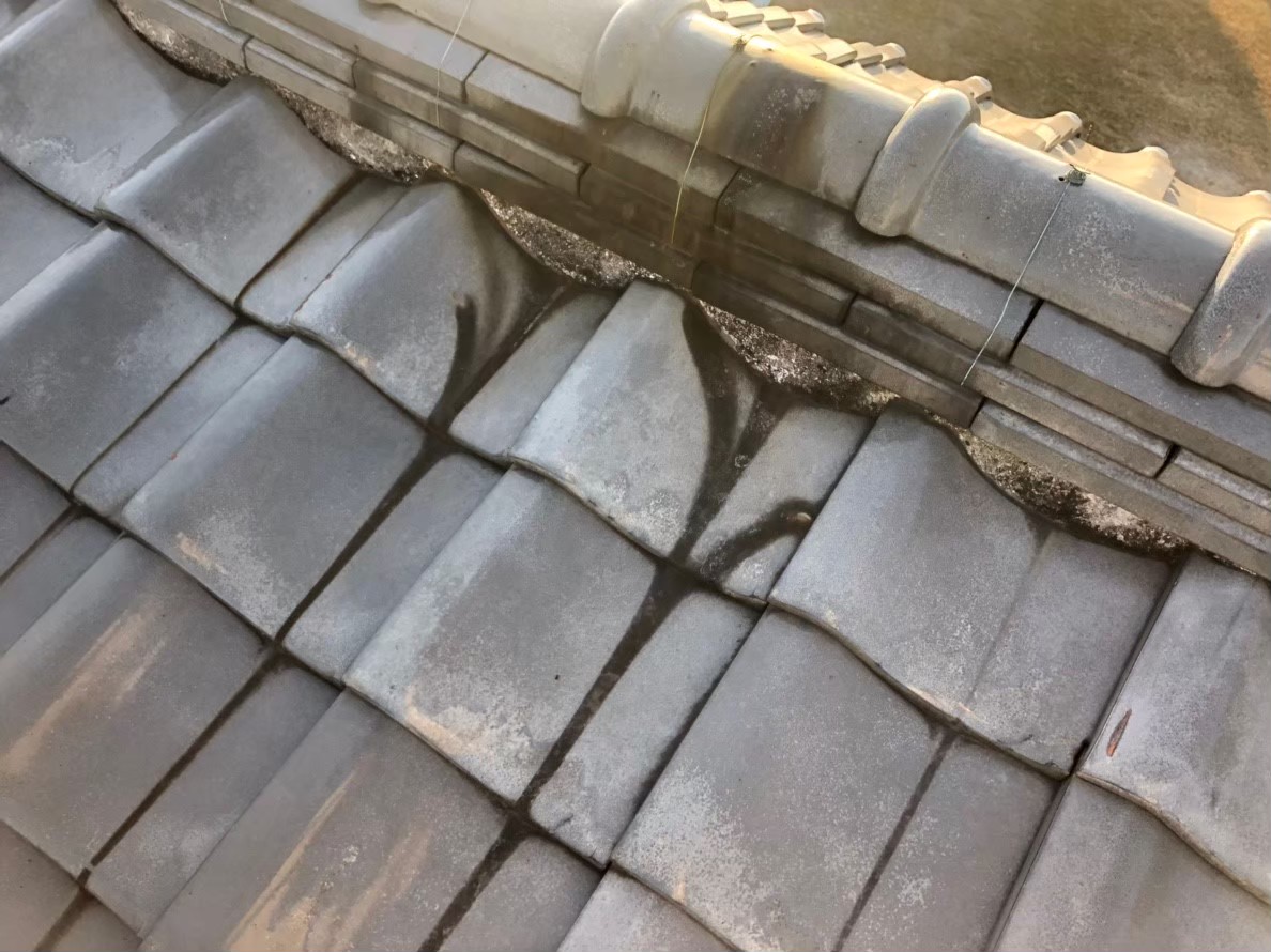 草津市　漆喰現状