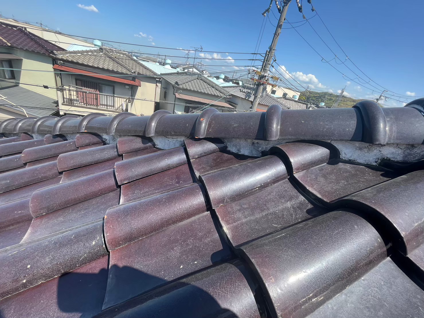 屋根漆喰の状態