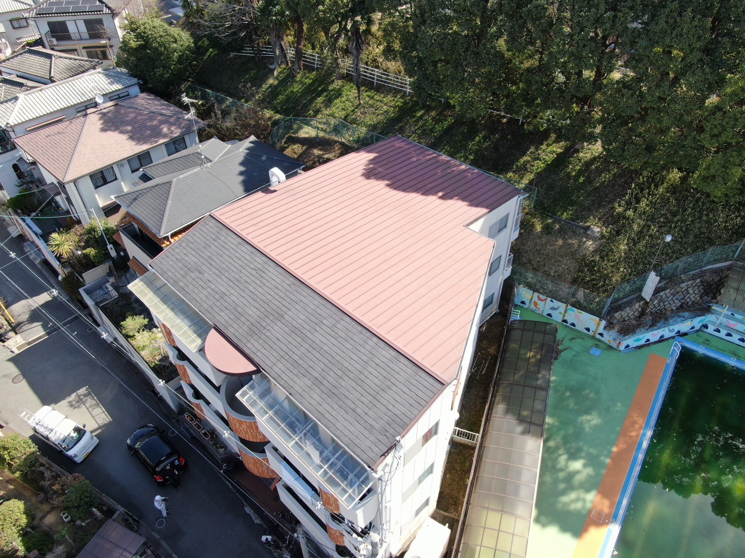 アパートスレート屋根現状