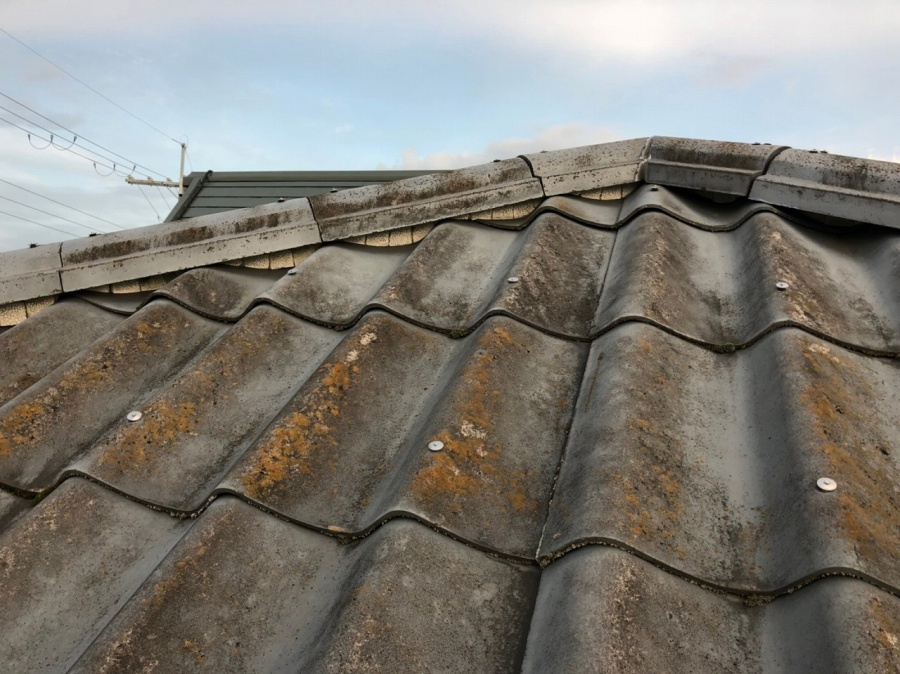 ドローンから見た夕日