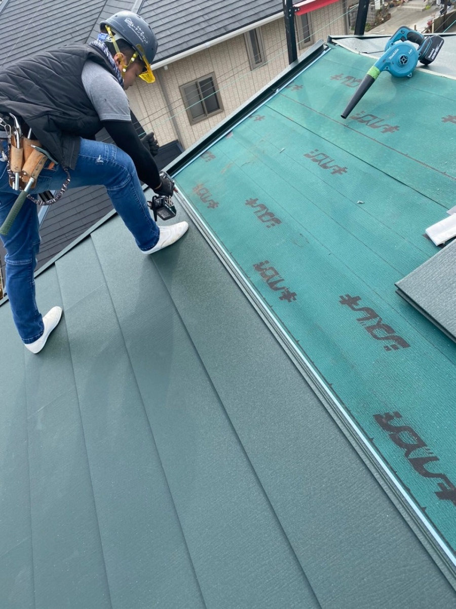 スーパーガルテクト貼り付け