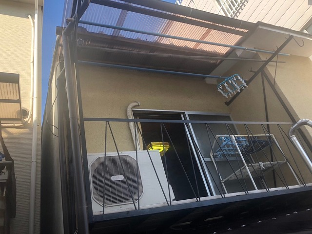 テラス波板張替え後