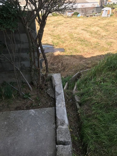 ブロック解体後