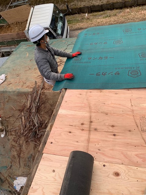 ルーフィング張り