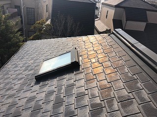 天窓の設置の屋根